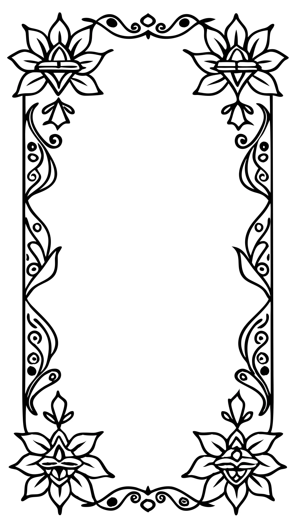 border coloring pages